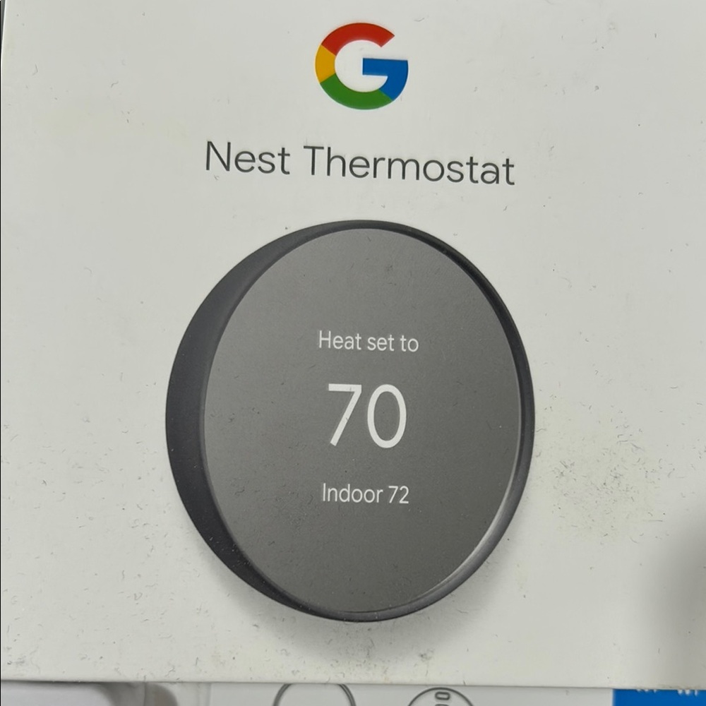 Google Nest Thermostat in gray color
